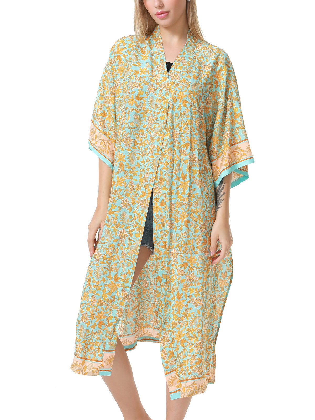 Garden Kimono Cover Up