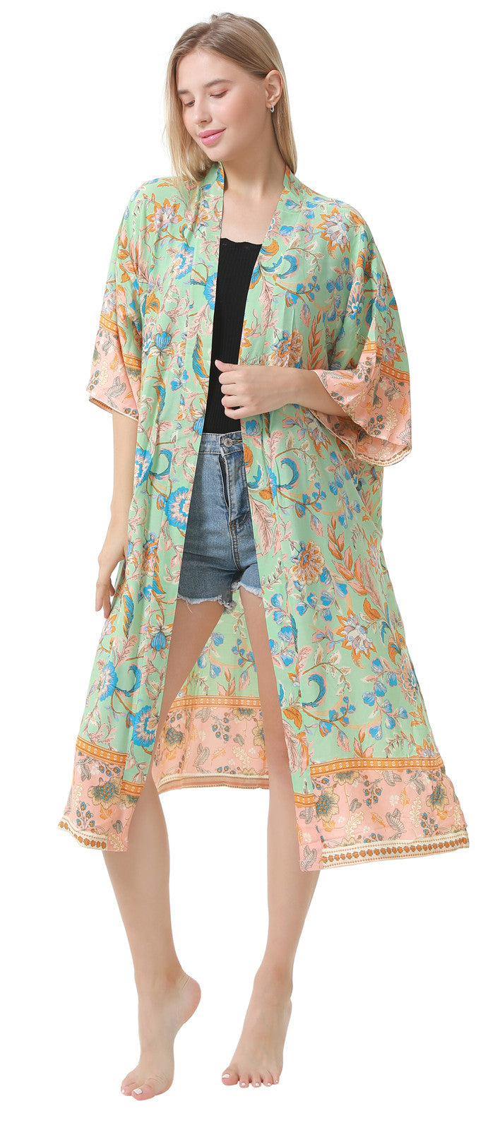 Garden Kimono Cover Up