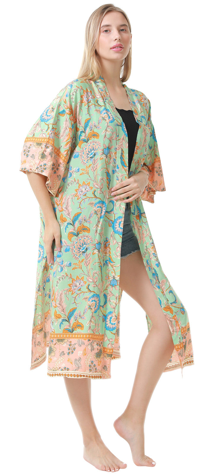 Garden Kimono Cover Up