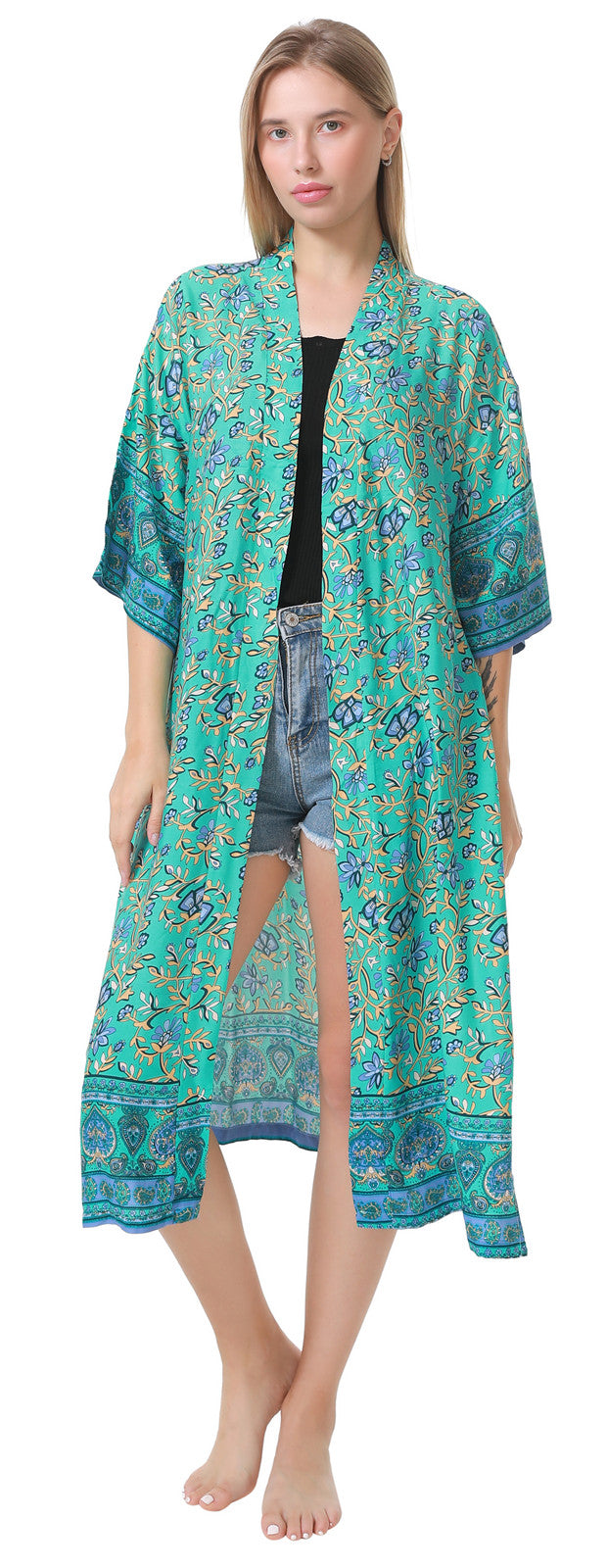 Garden Kimono Cover Up