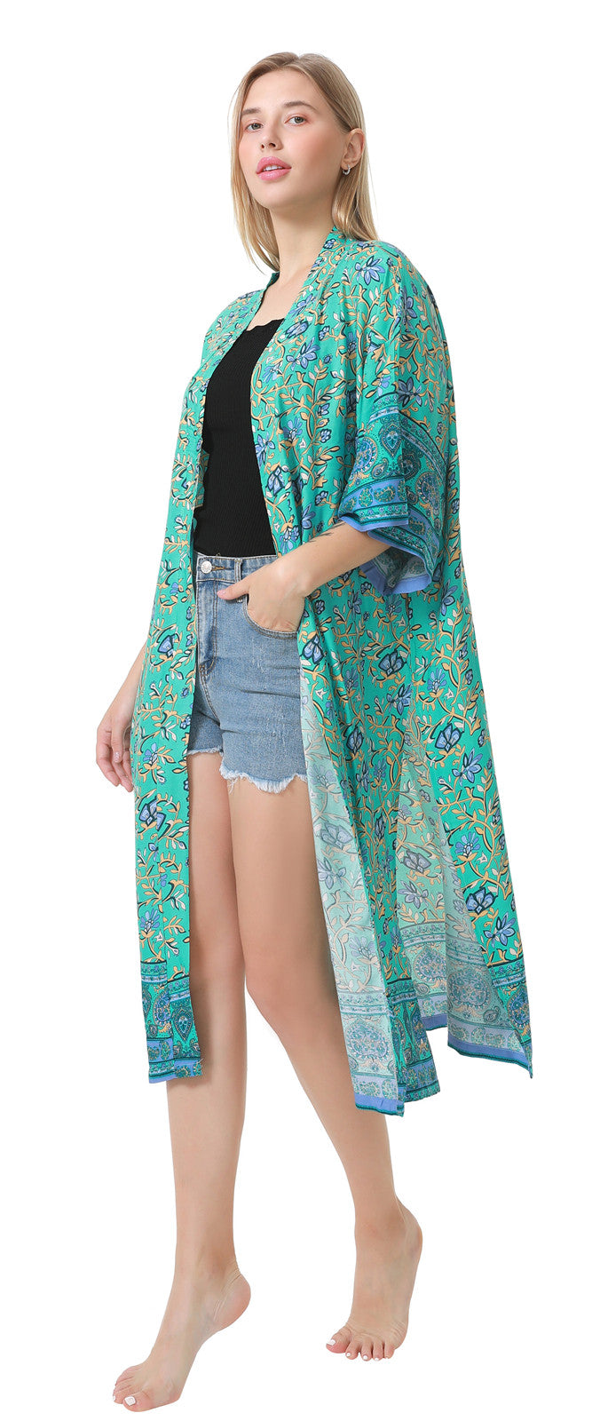 Garden Kimono Cover Up