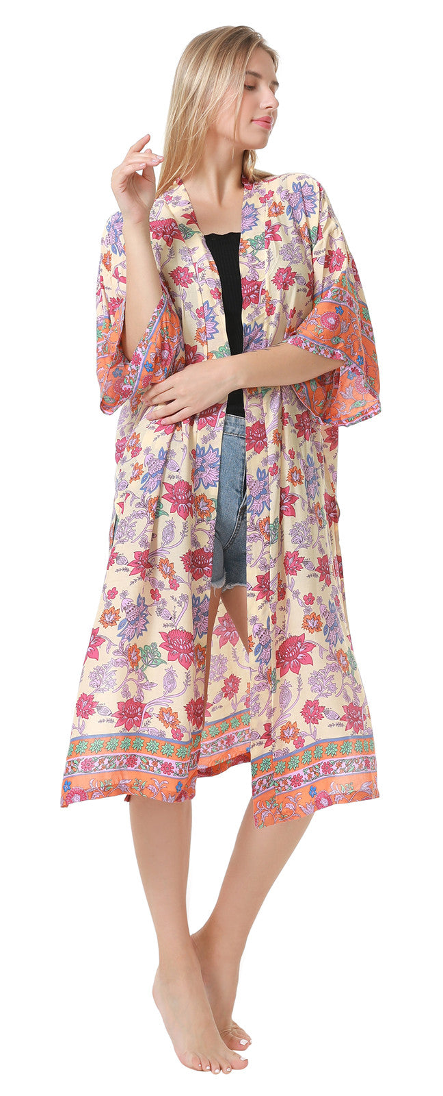 Garden Kimono Cover Up