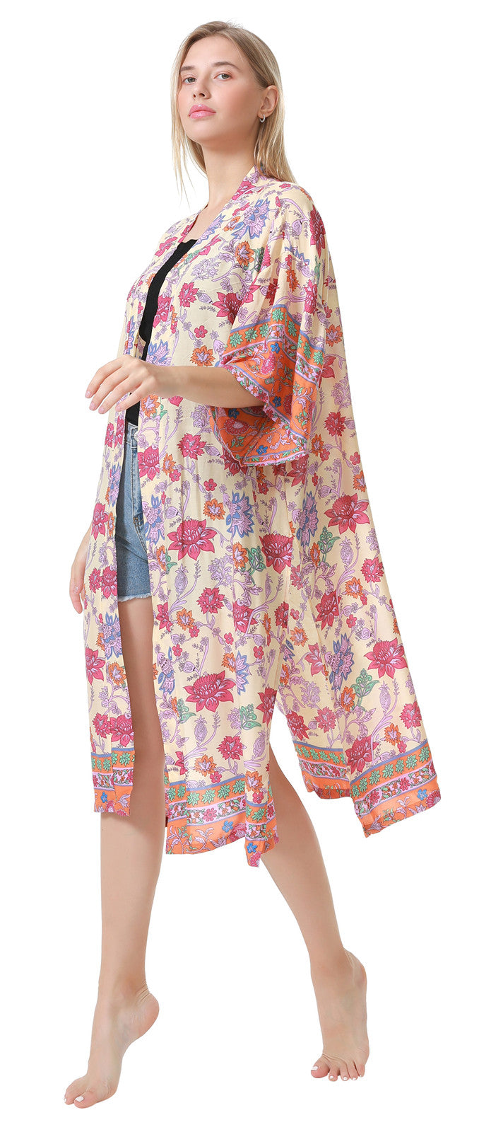 Garden Kimono Cover Up