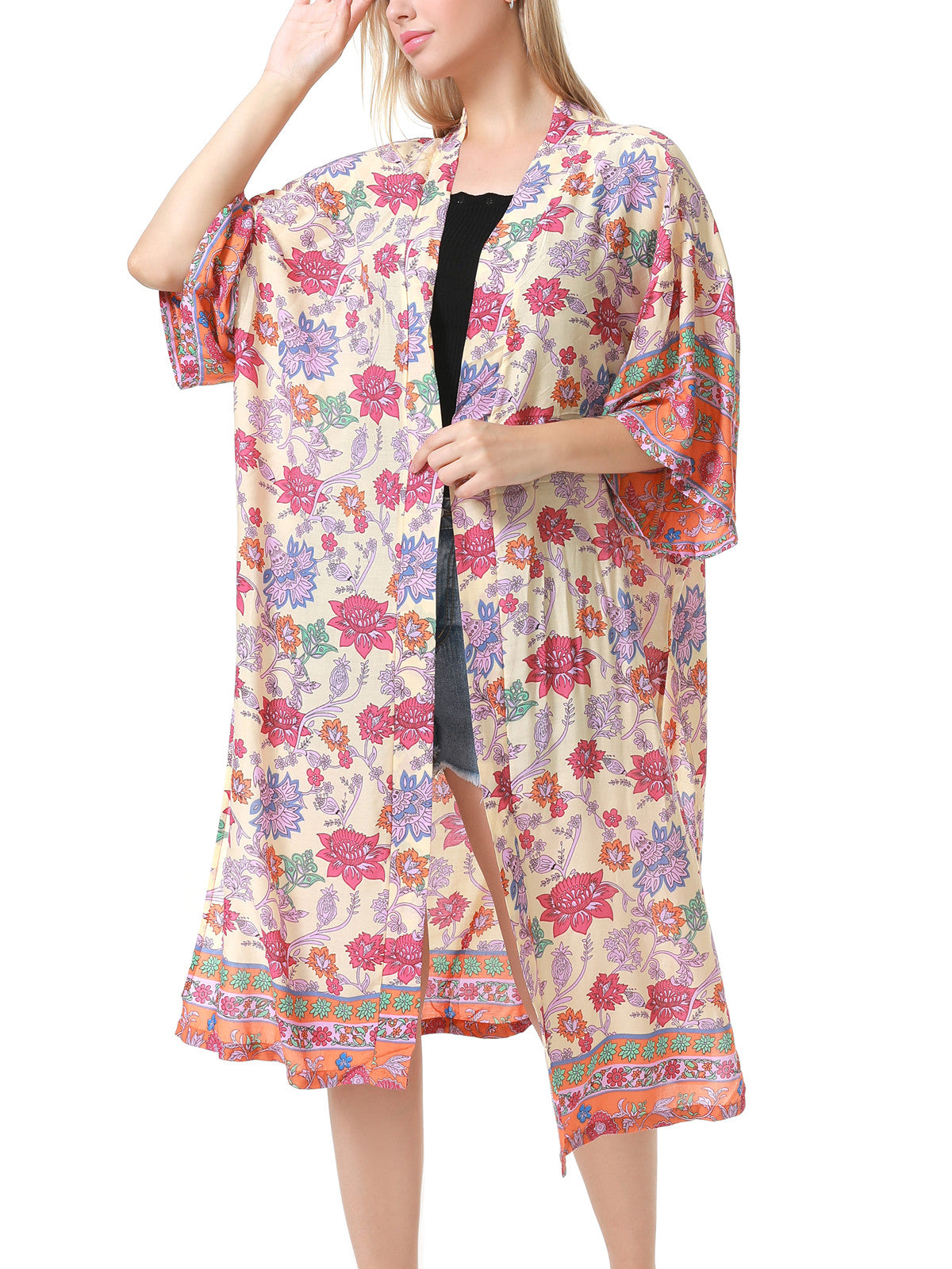 Garden Kimono Cover Up