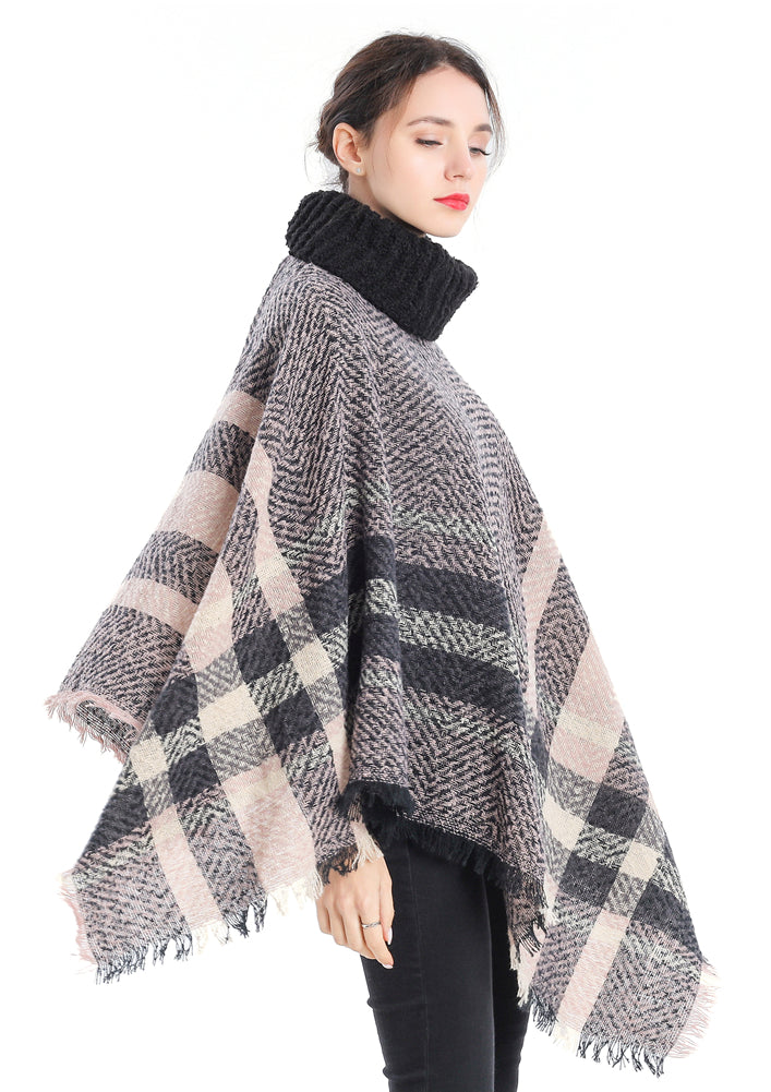 Turtleneck Poncho Wrap