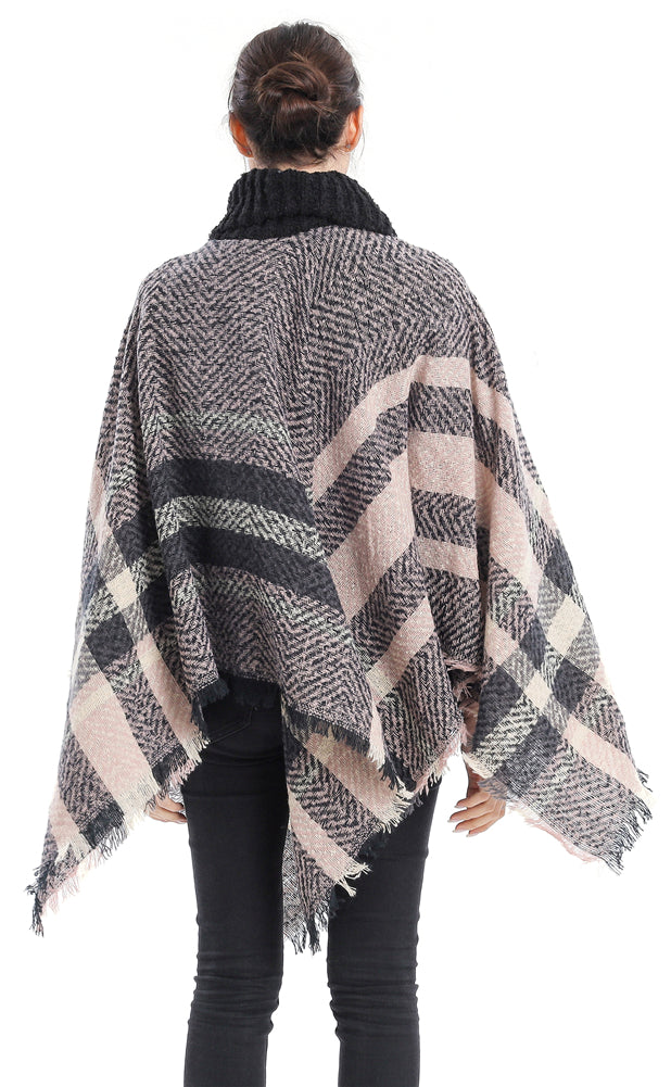 Turtleneck Poncho Wrap