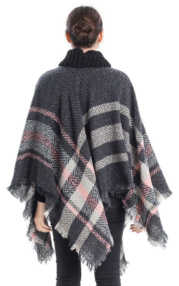 Turtleneck Poncho Wrap