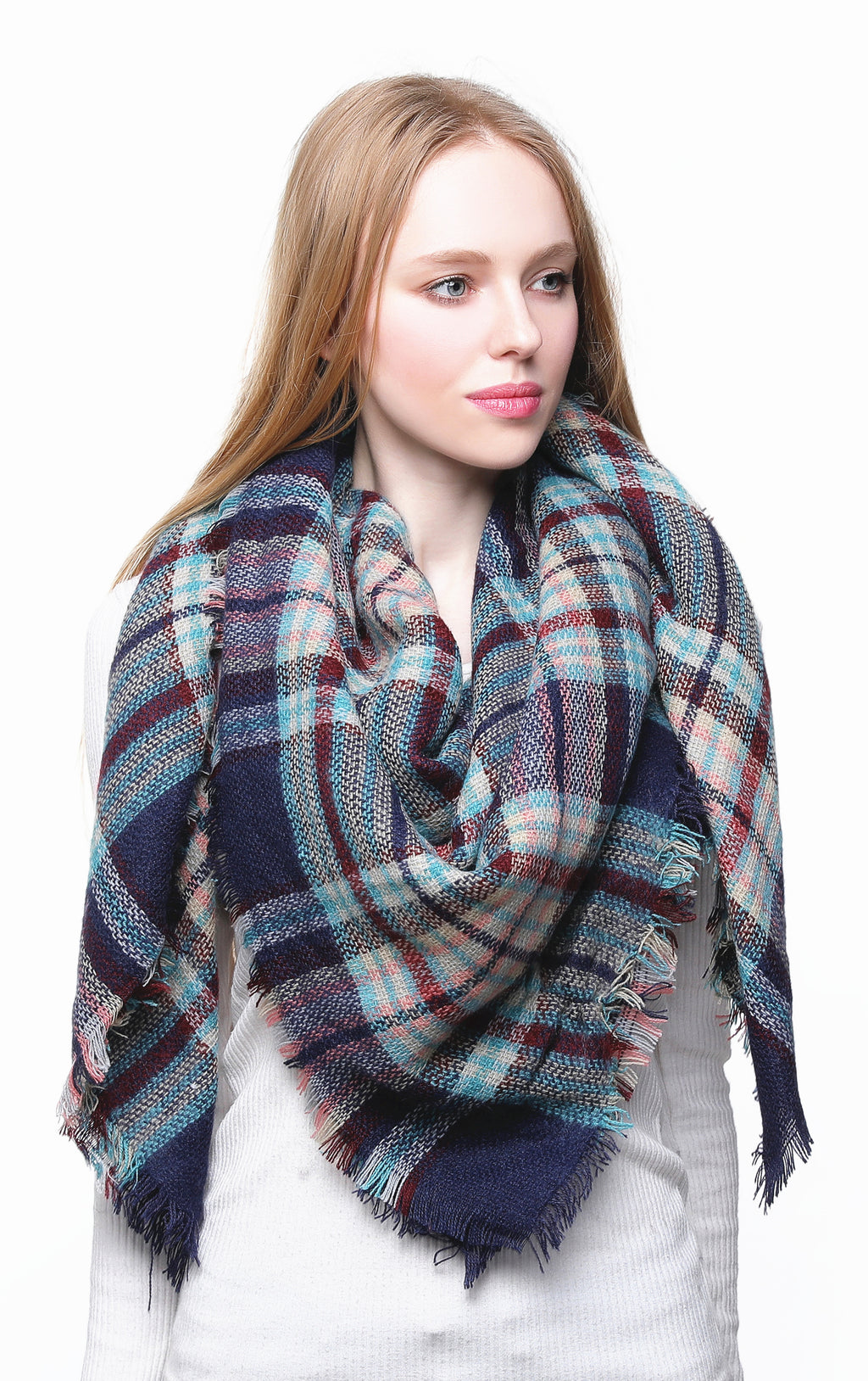 Check Blanket Scarf