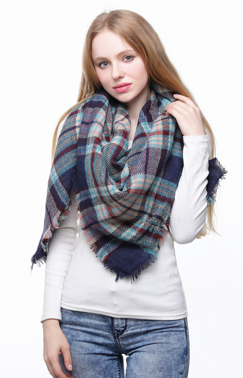 Check Blanket Scarf