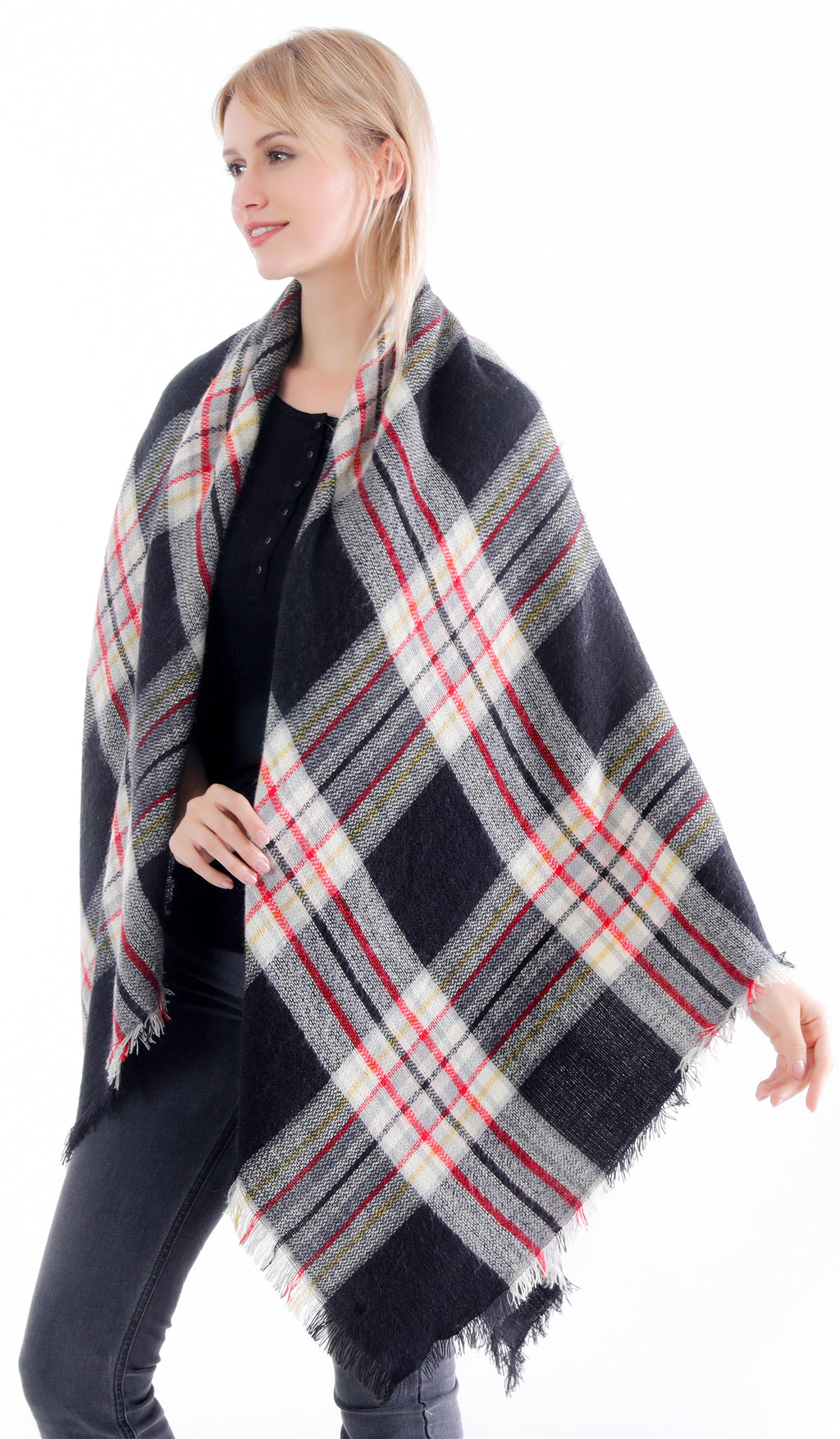 Check Blanket Scarf