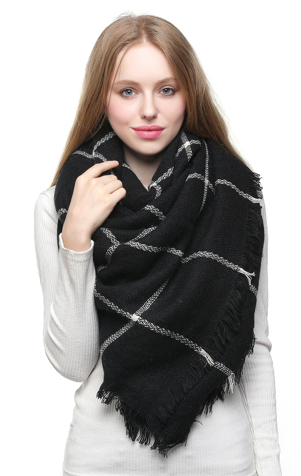 Line Blanket Scarf