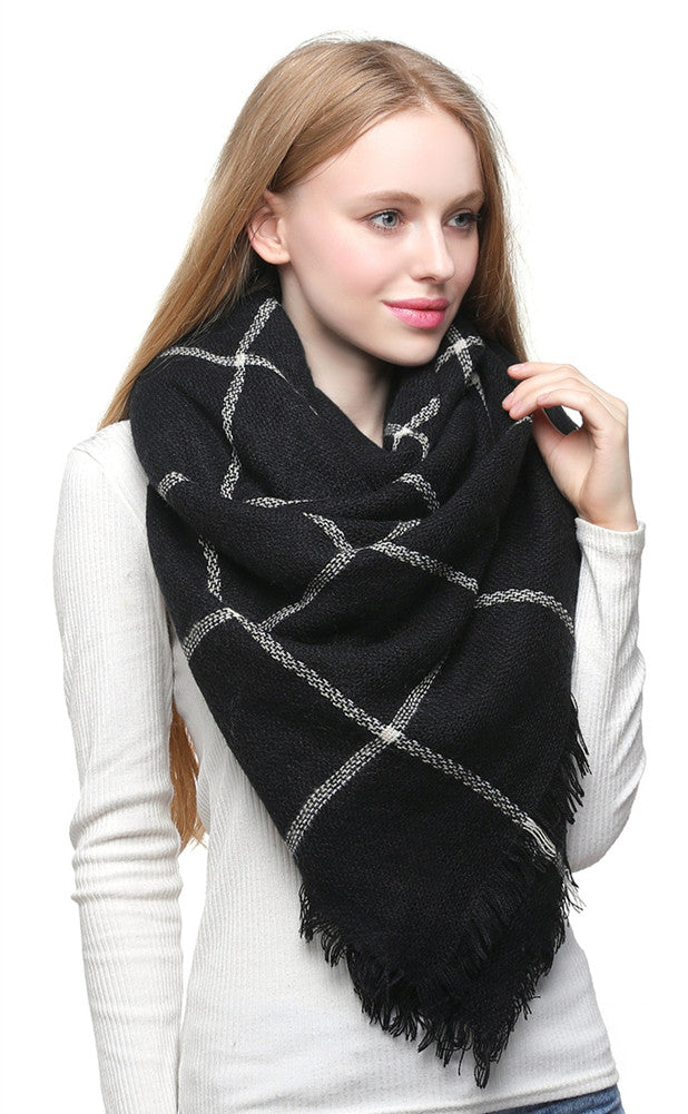 Line Blanket Scarf