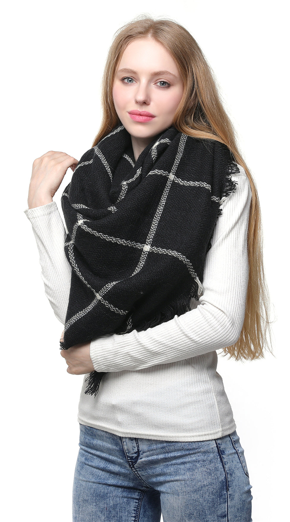 Line Blanket Scarf