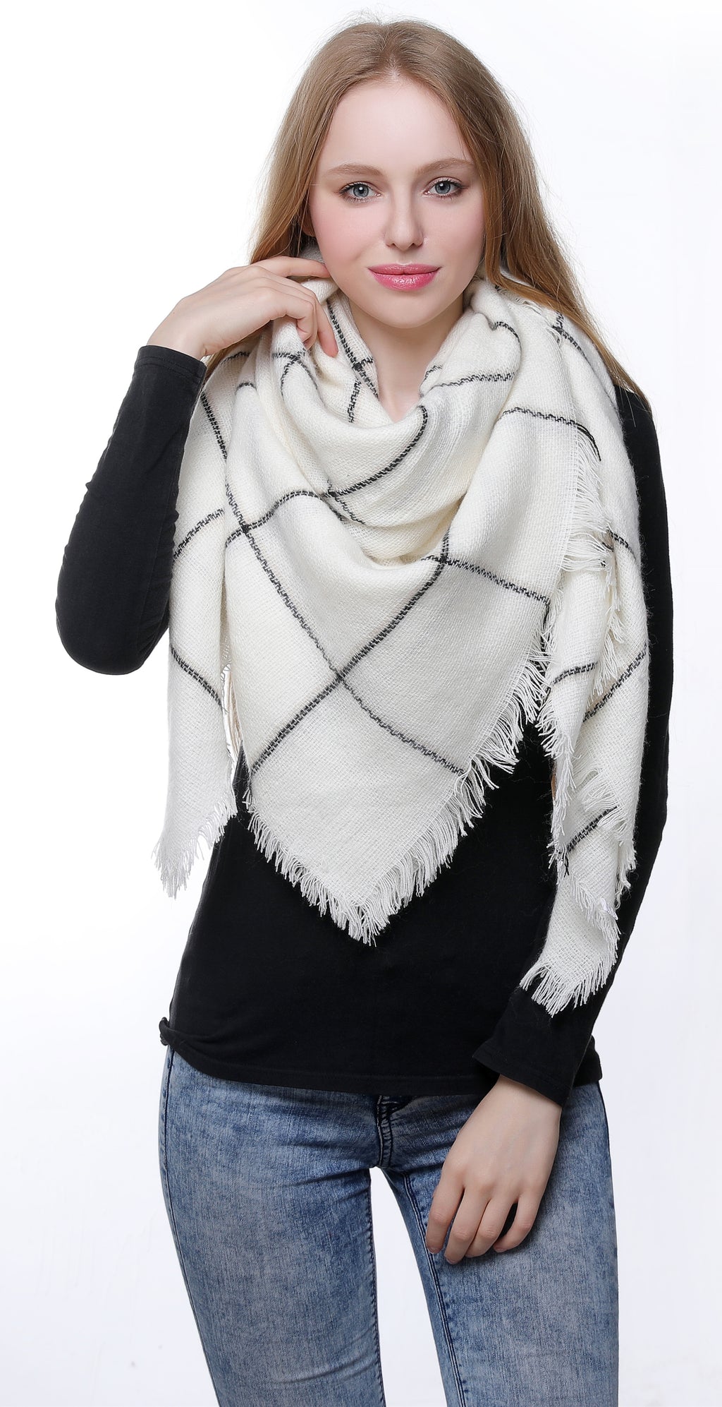 Line Blanket Scarf