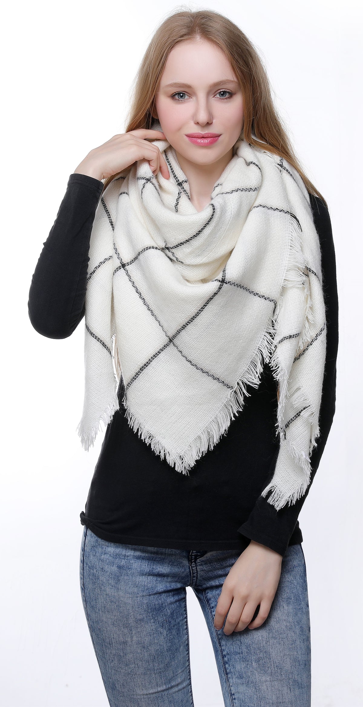 Line Blanket Scarf