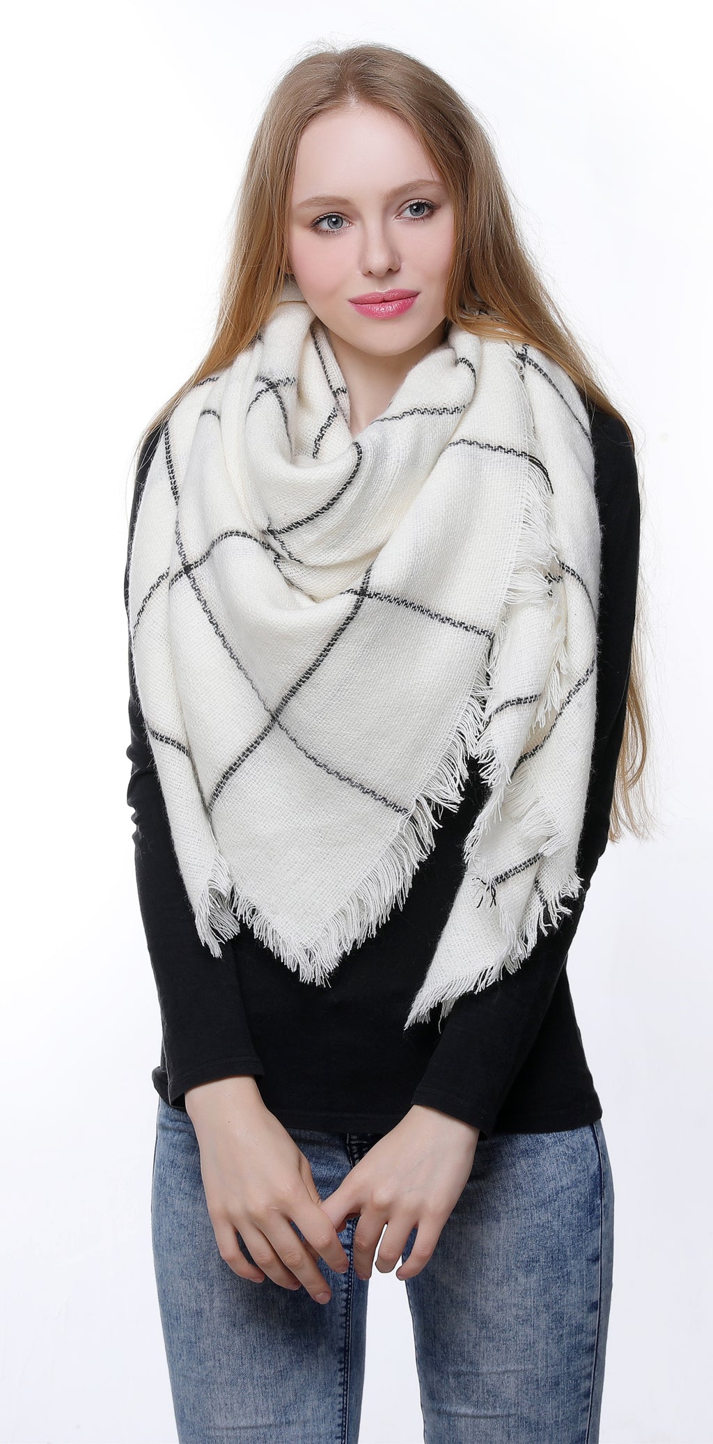 Line Blanket Scarf