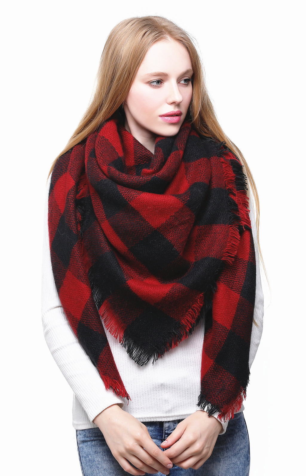 Plaid Blanket Scarf