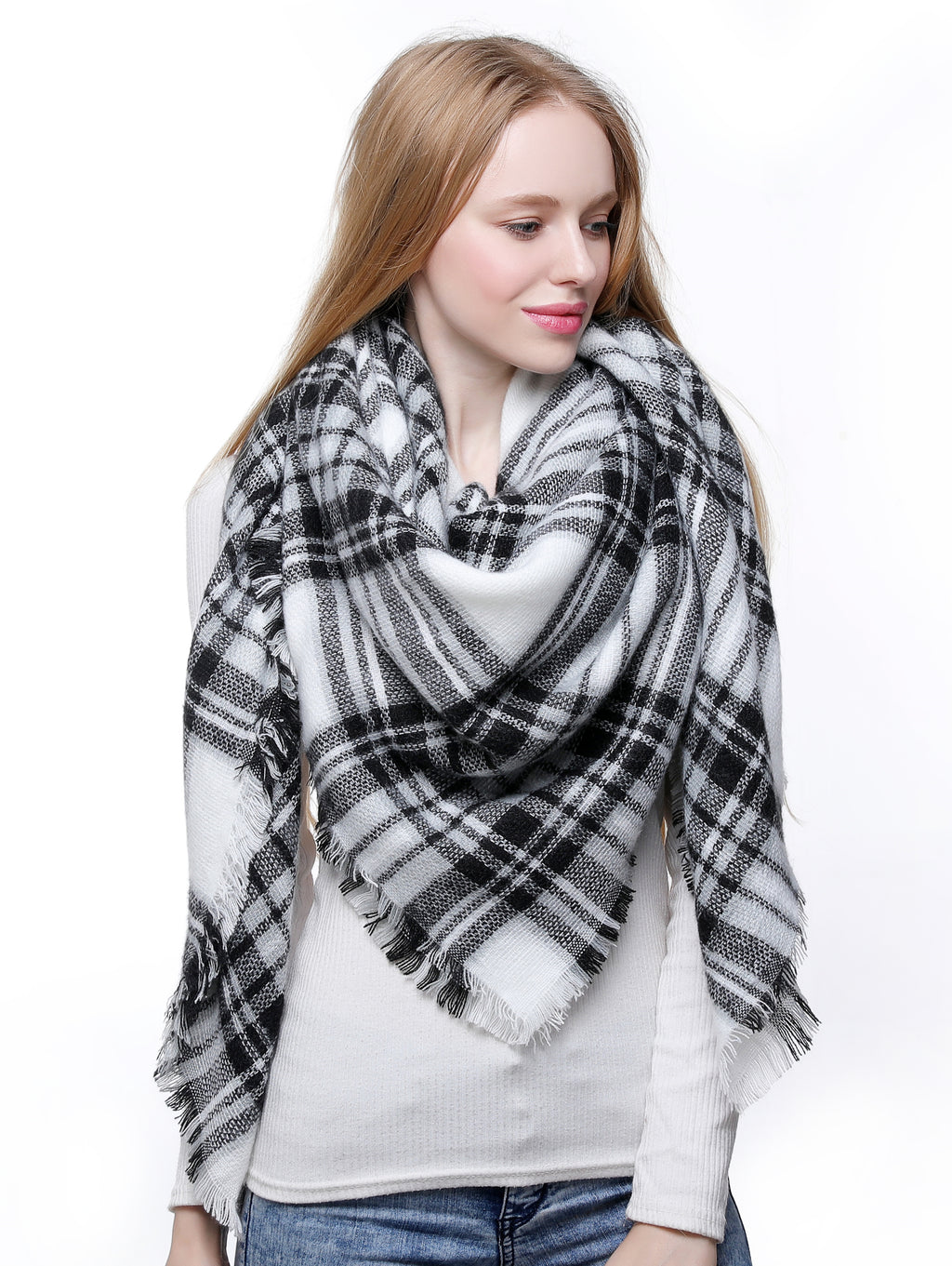 Check Blanket Scarf