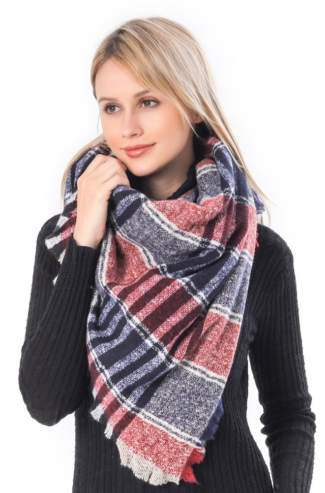 Tartan Plaid Blanket Scarf