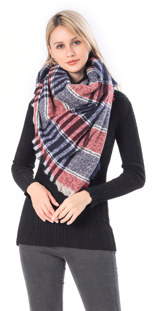 Tartan Plaid Blanket Scarf