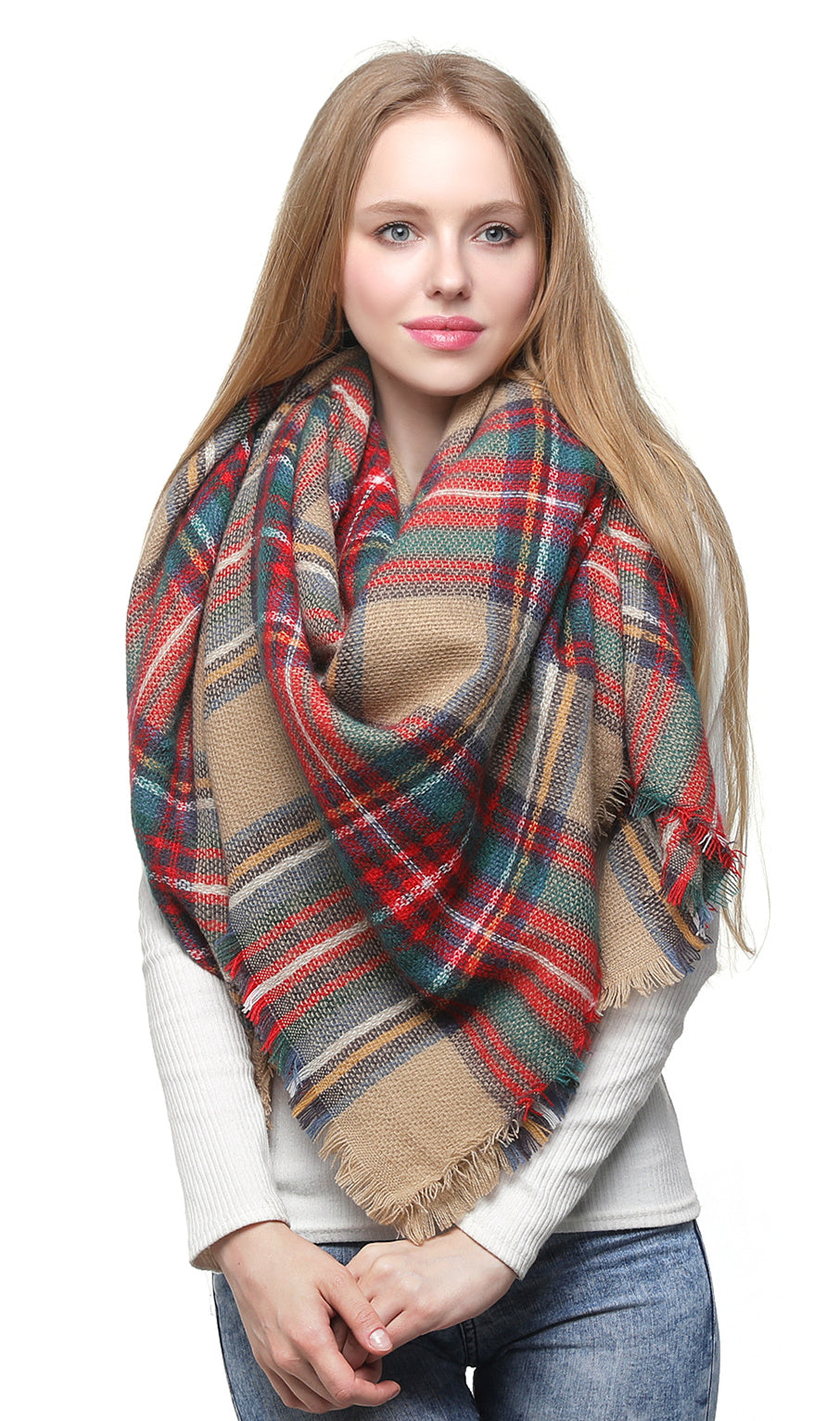 Check Blanket Scarf