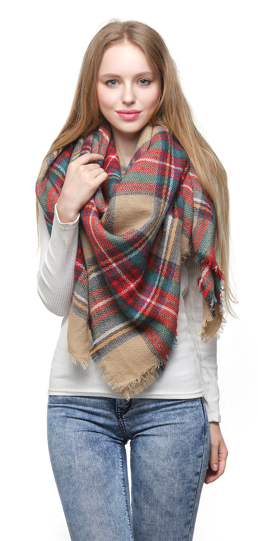 Check Blanket Scarf