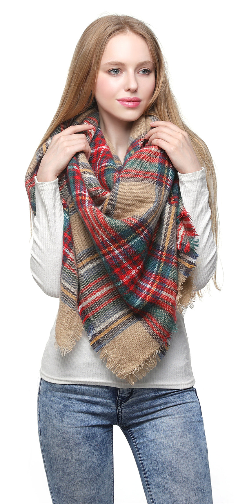 Check Blanket Scarf
