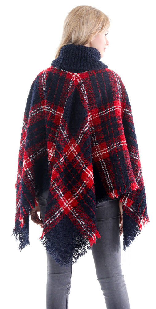 Turtleneck Poncho Wrap