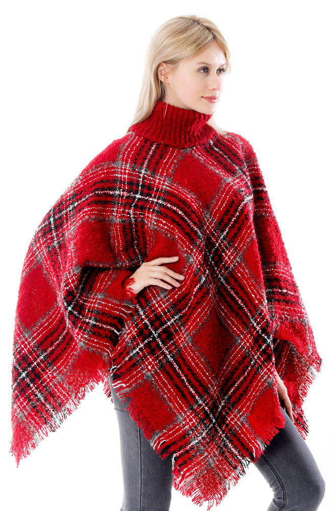 Turtleneck Poncho Wrap