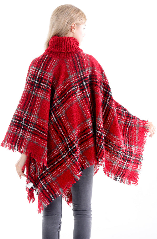 Turtleneck Poncho Wrap