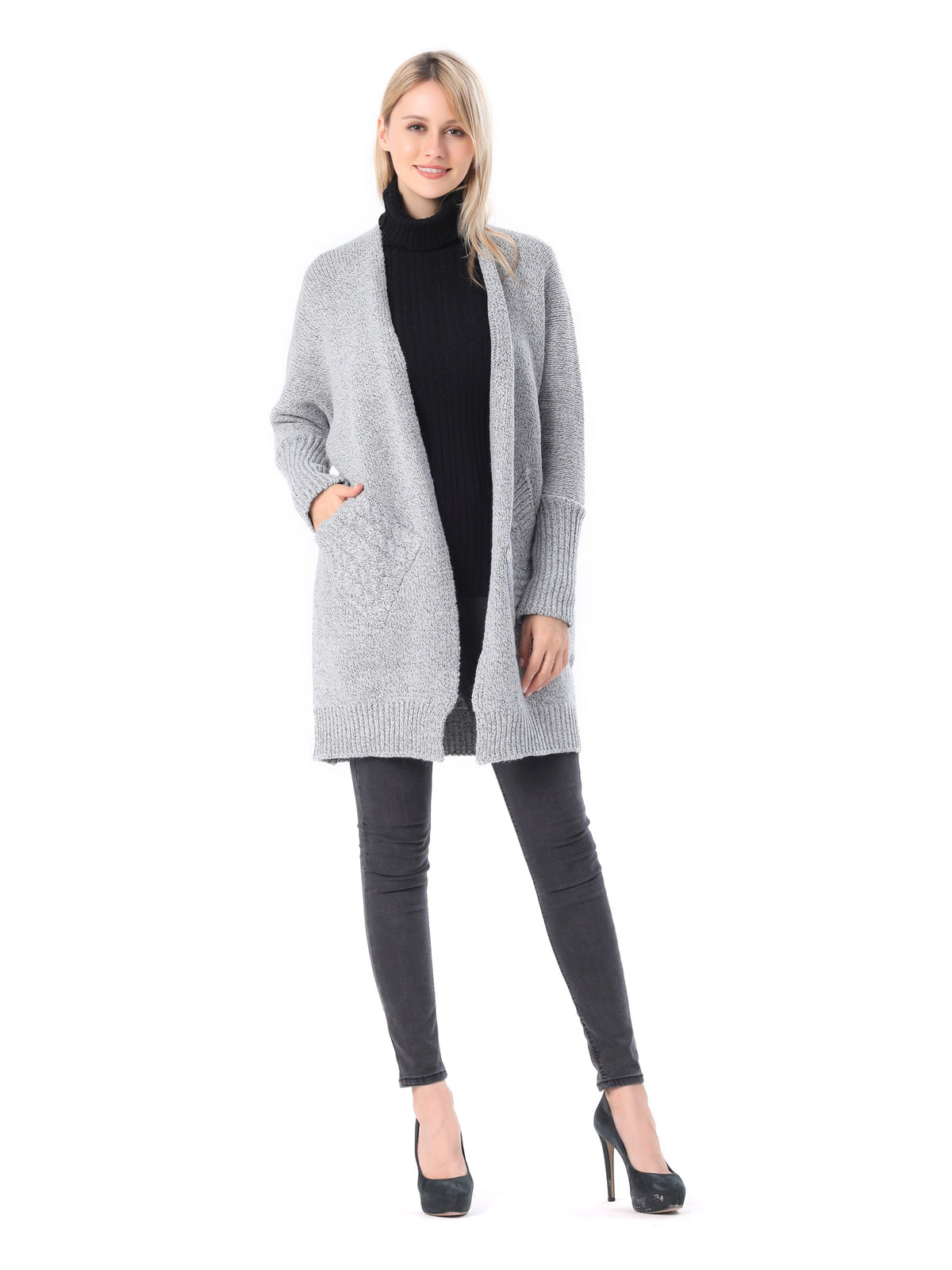 Slant Pocket Knit Cardigan