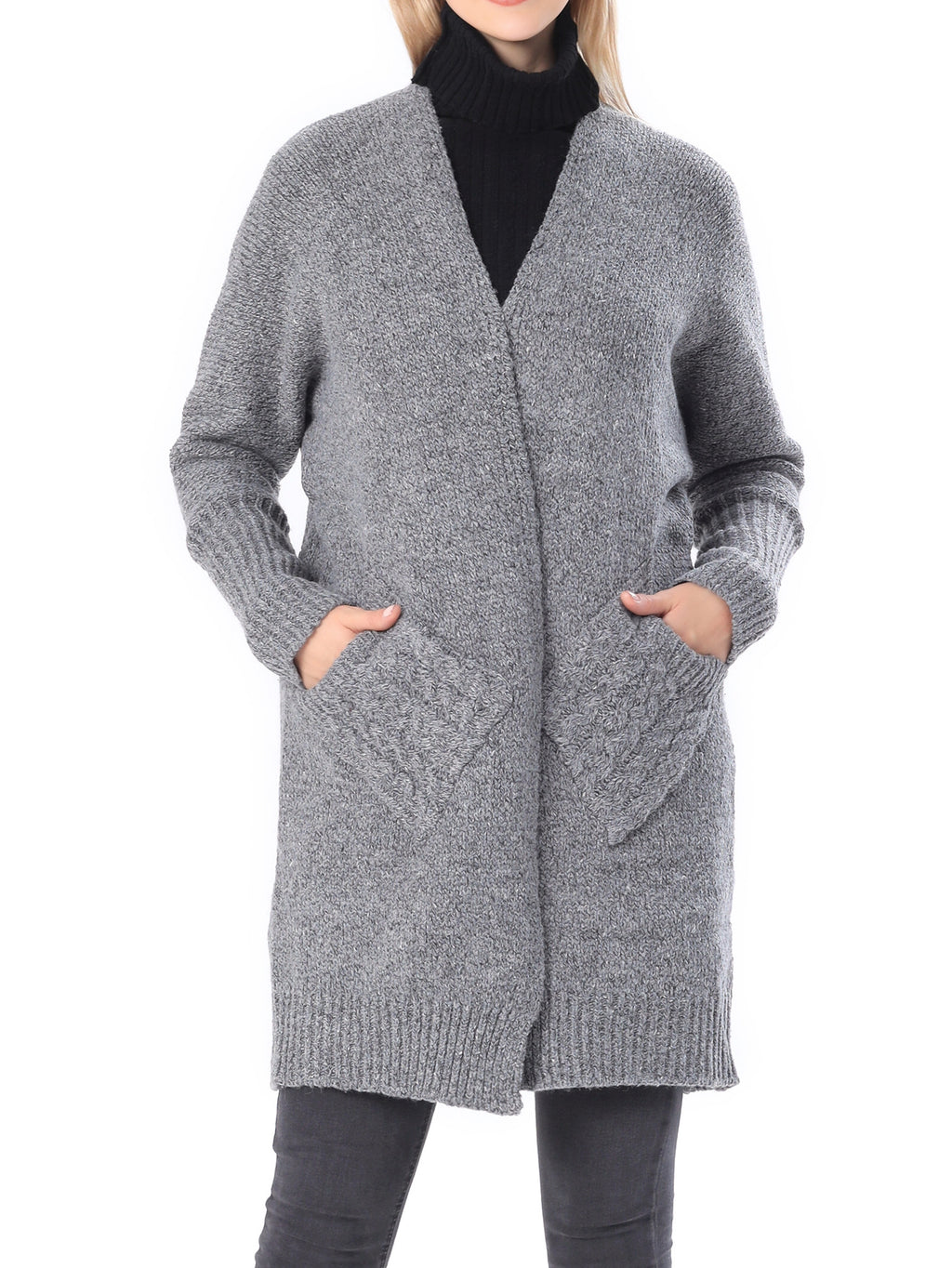 Slant Pocket Knit Cardigan