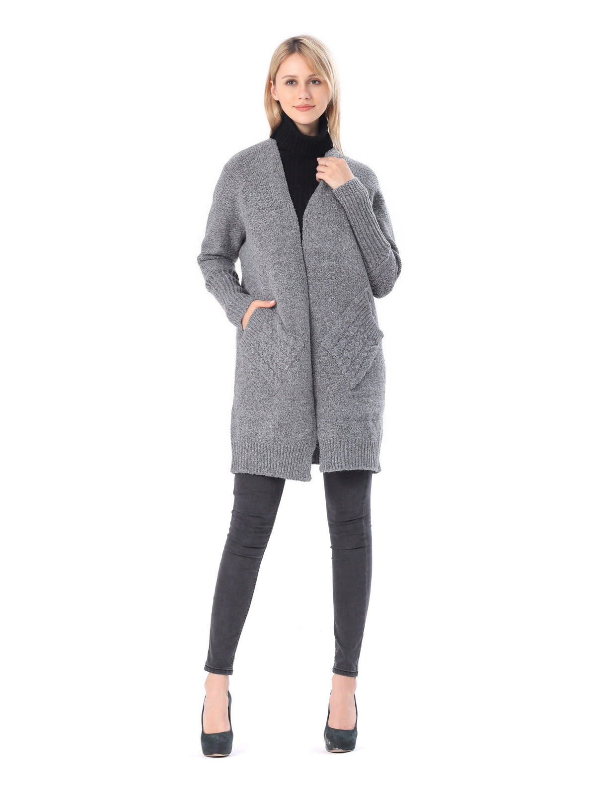 Slant Pocket Knit Cardigan