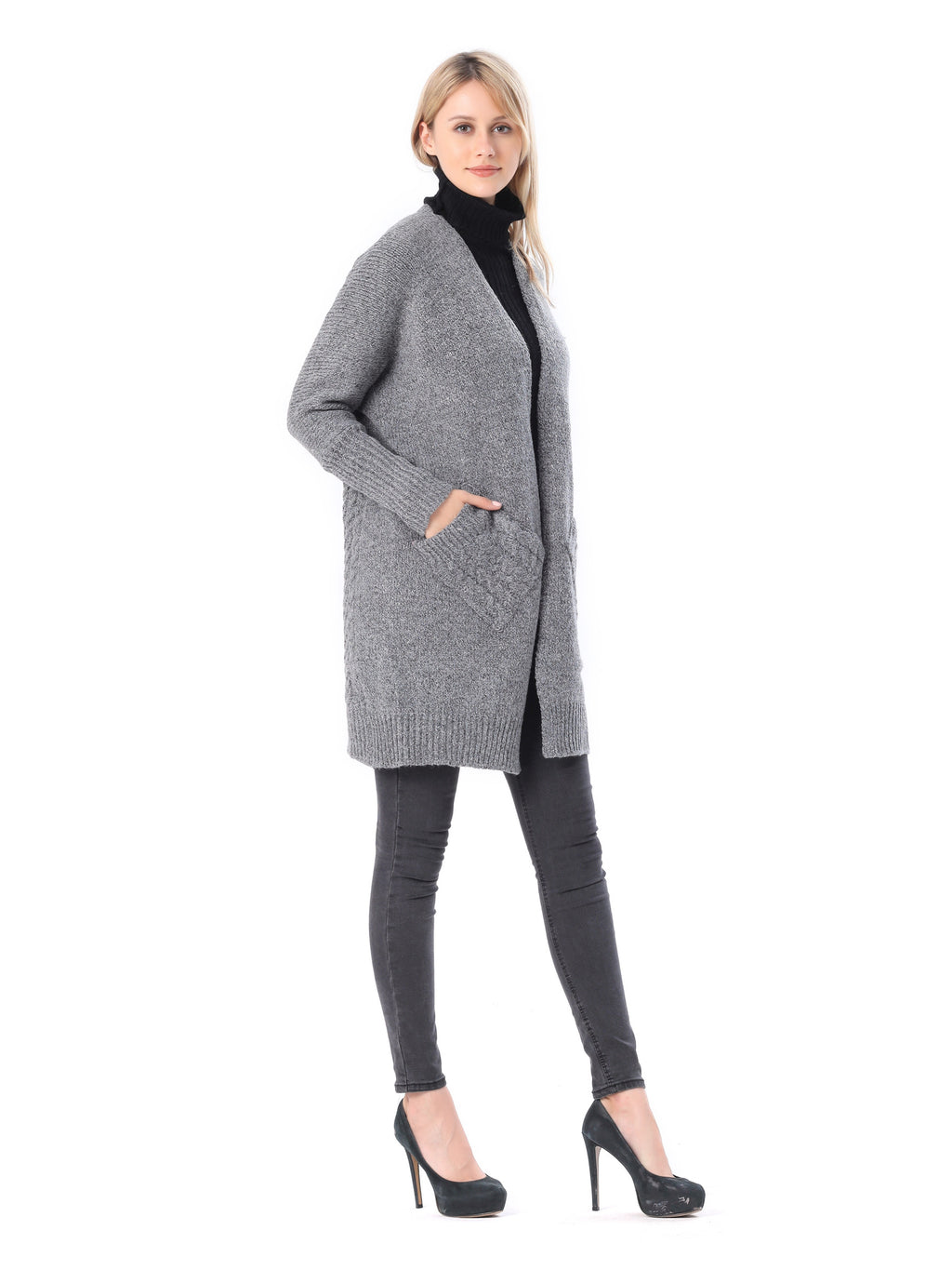 Slant Pocket Knit Cardigan