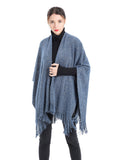 Metallic Fringed Poncho