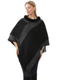 Faux Fur Accent Poncho