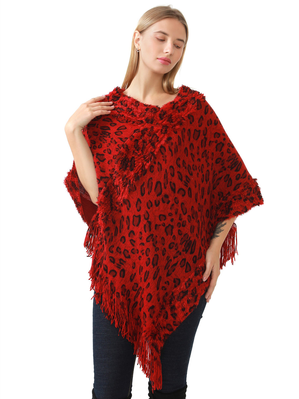 Leopard Poncho
