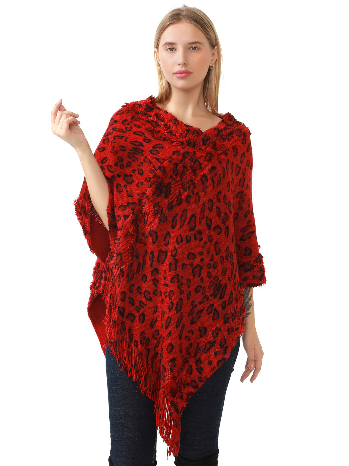 Leopard Poncho