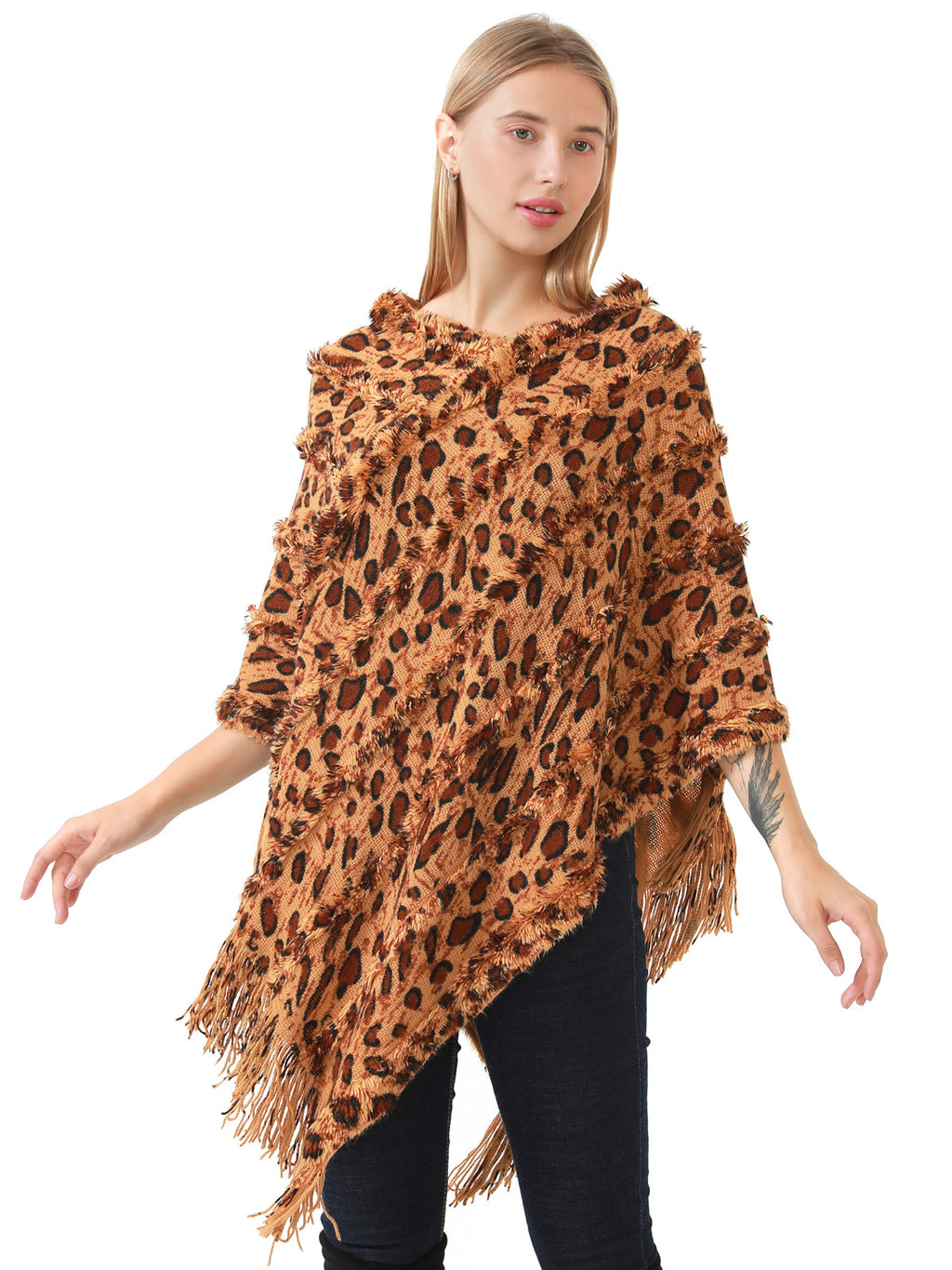 Leopard Poncho