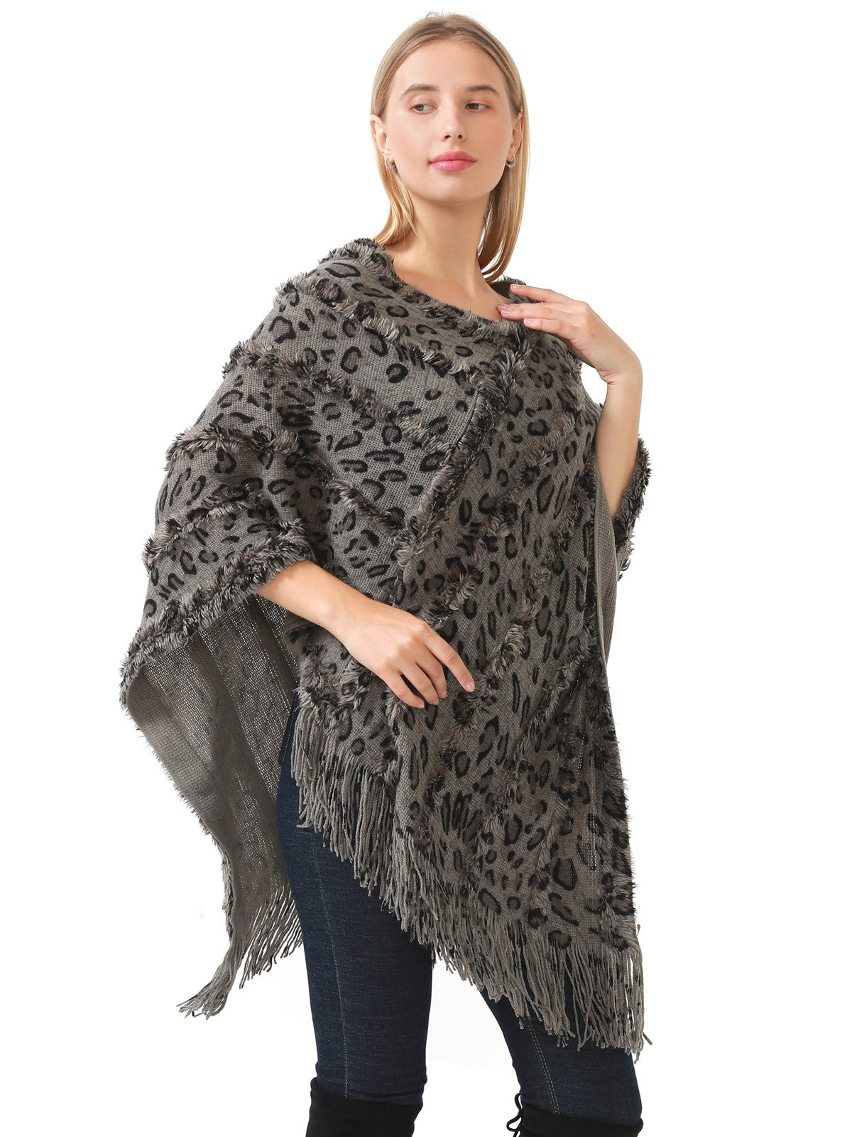 Leopard Poncho