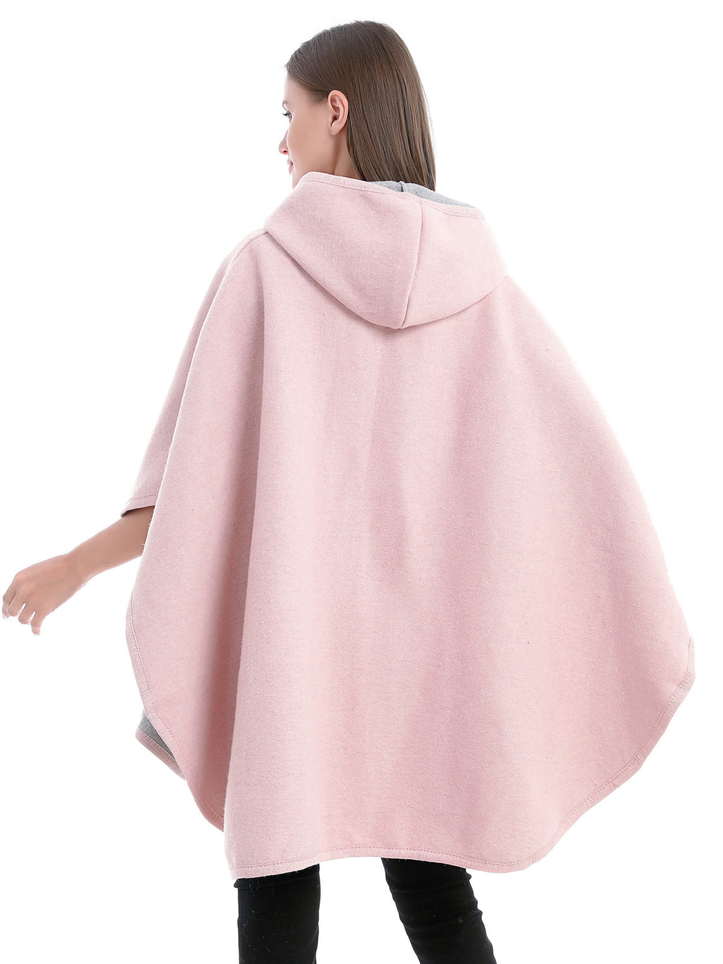 Hooded Buckle Poncho