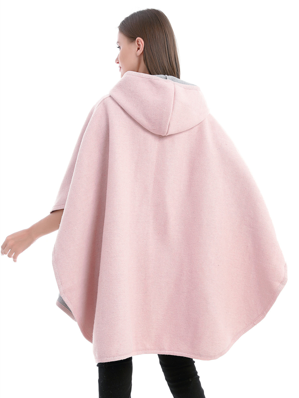 Hooded Buckle Poncho