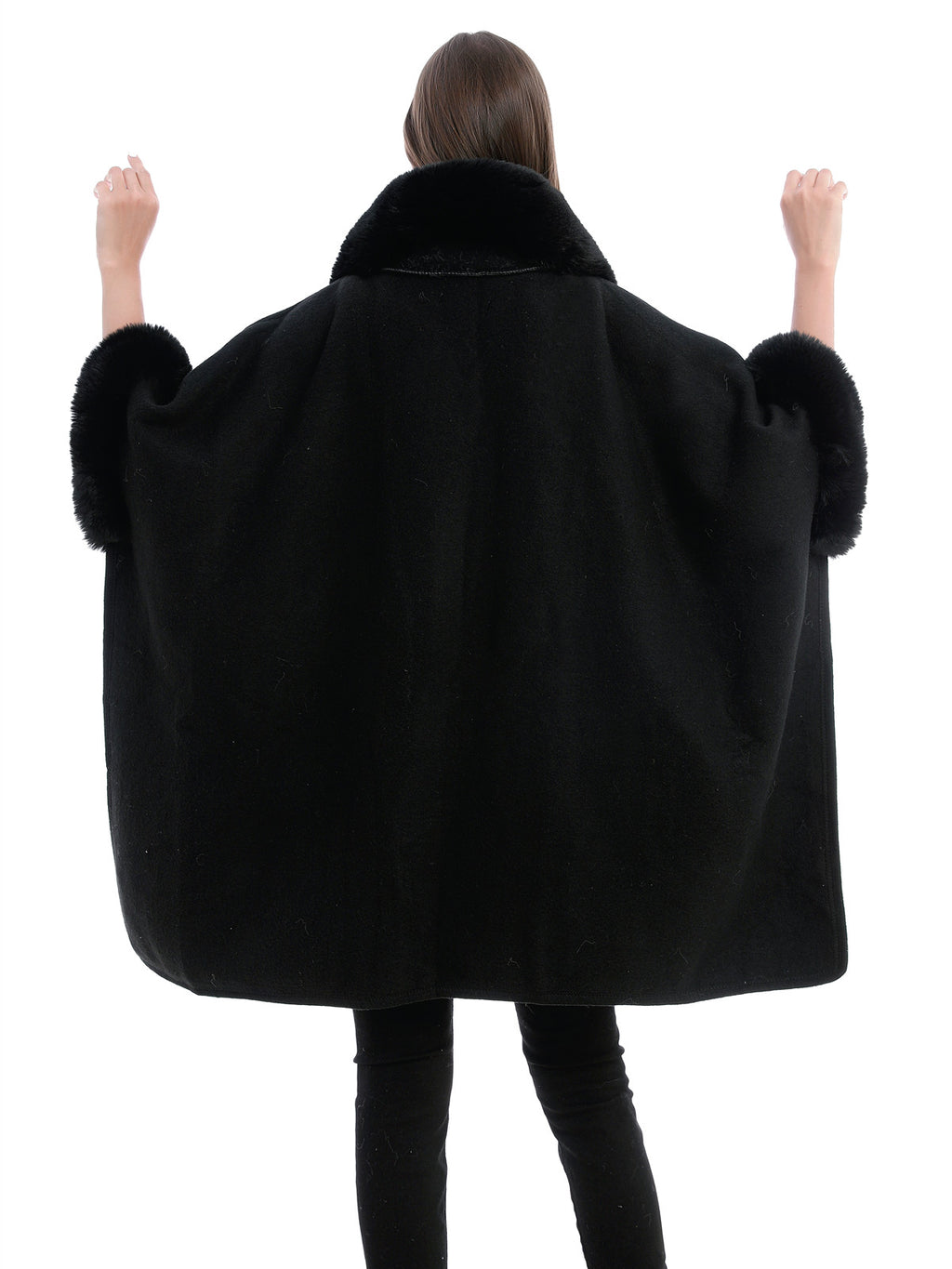 Statement Faux Fur Poncho