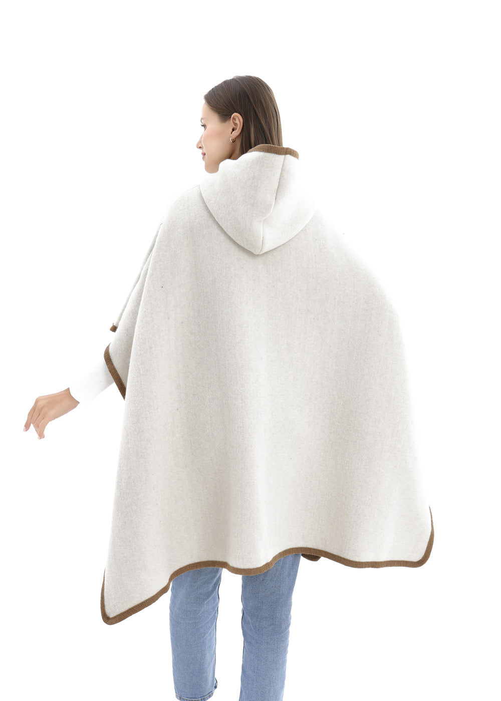 Hooded Frame Poncho