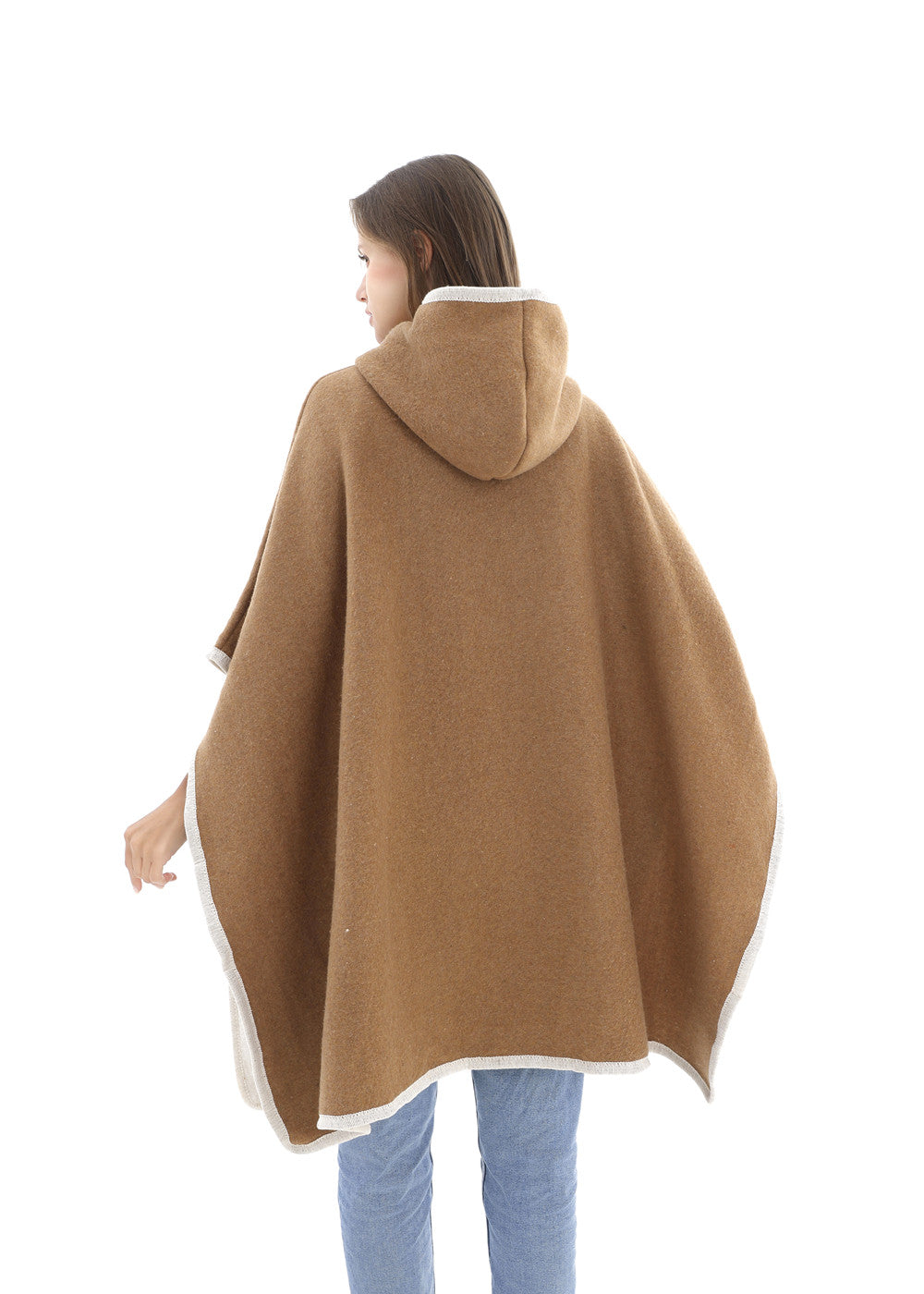 Hooded Frame Poncho