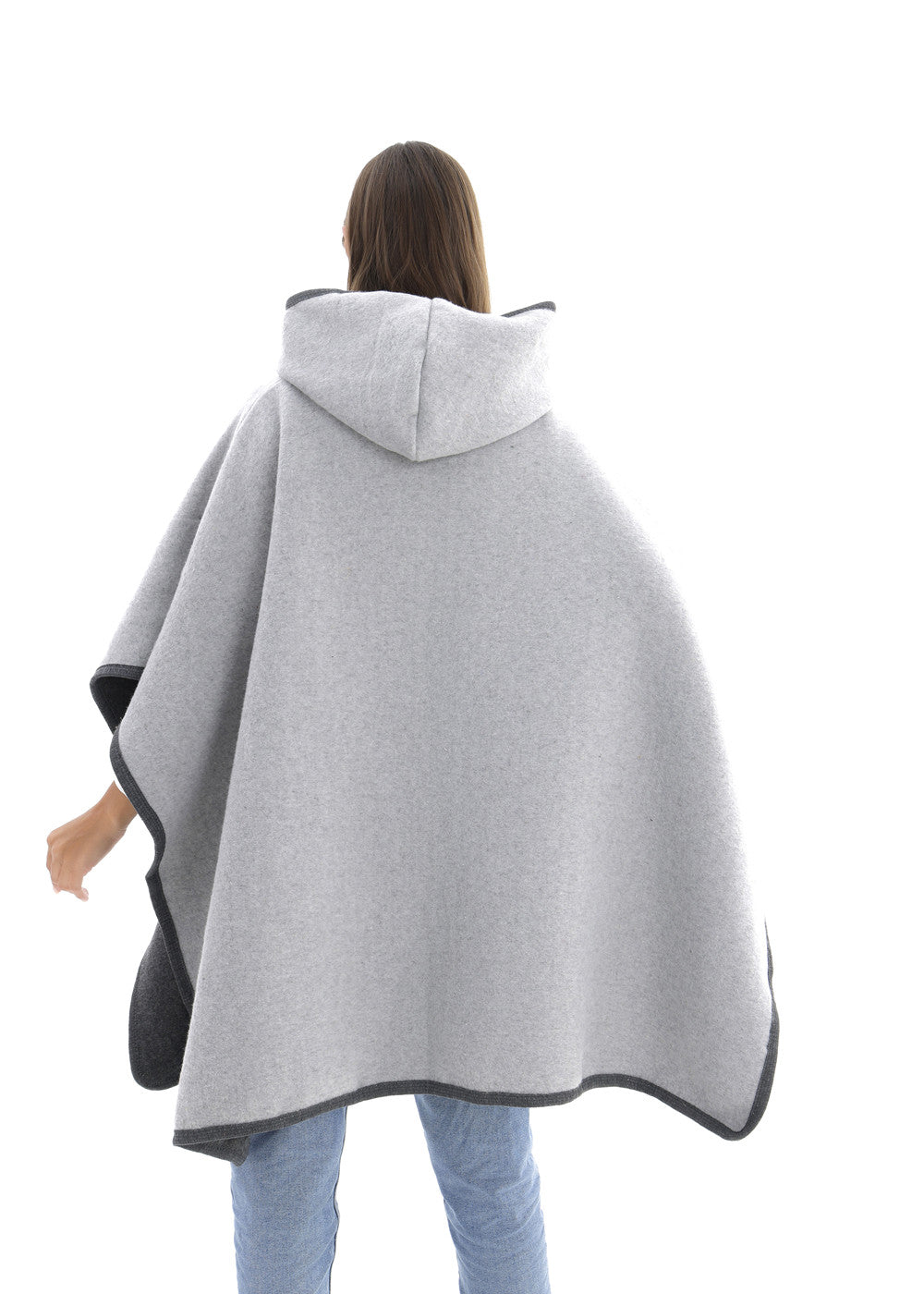 Hooded Frame Poncho