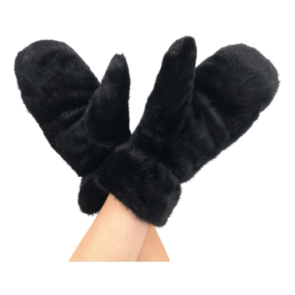 Fluffy Faux Fur Mittens