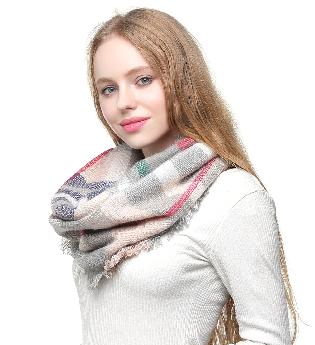 Woven Check Scarf