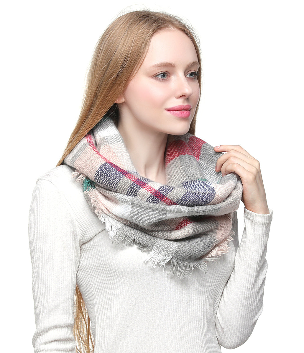 Woven Check Scarf
