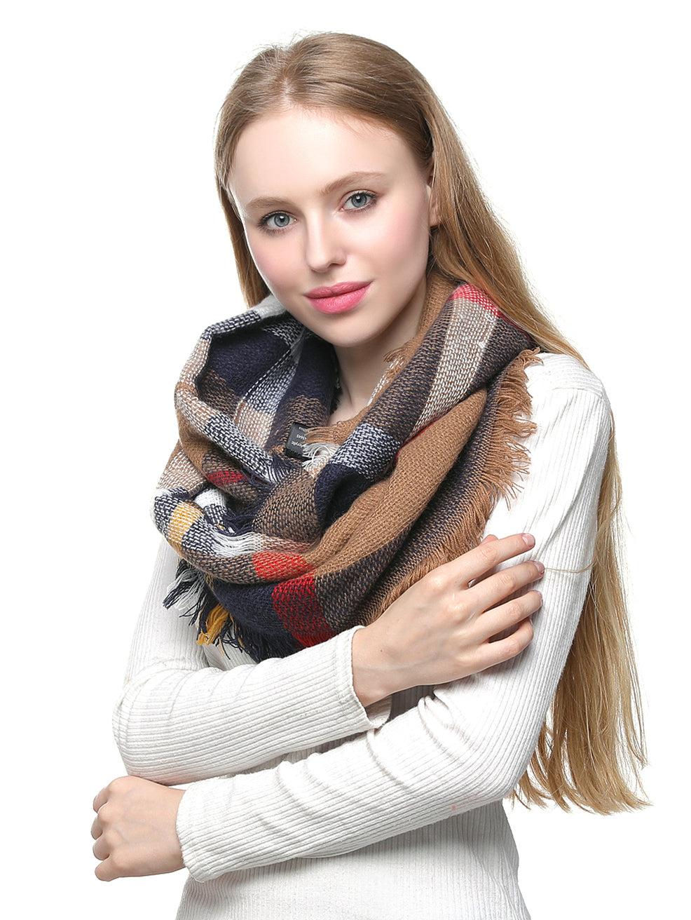 Woven Check Scarf